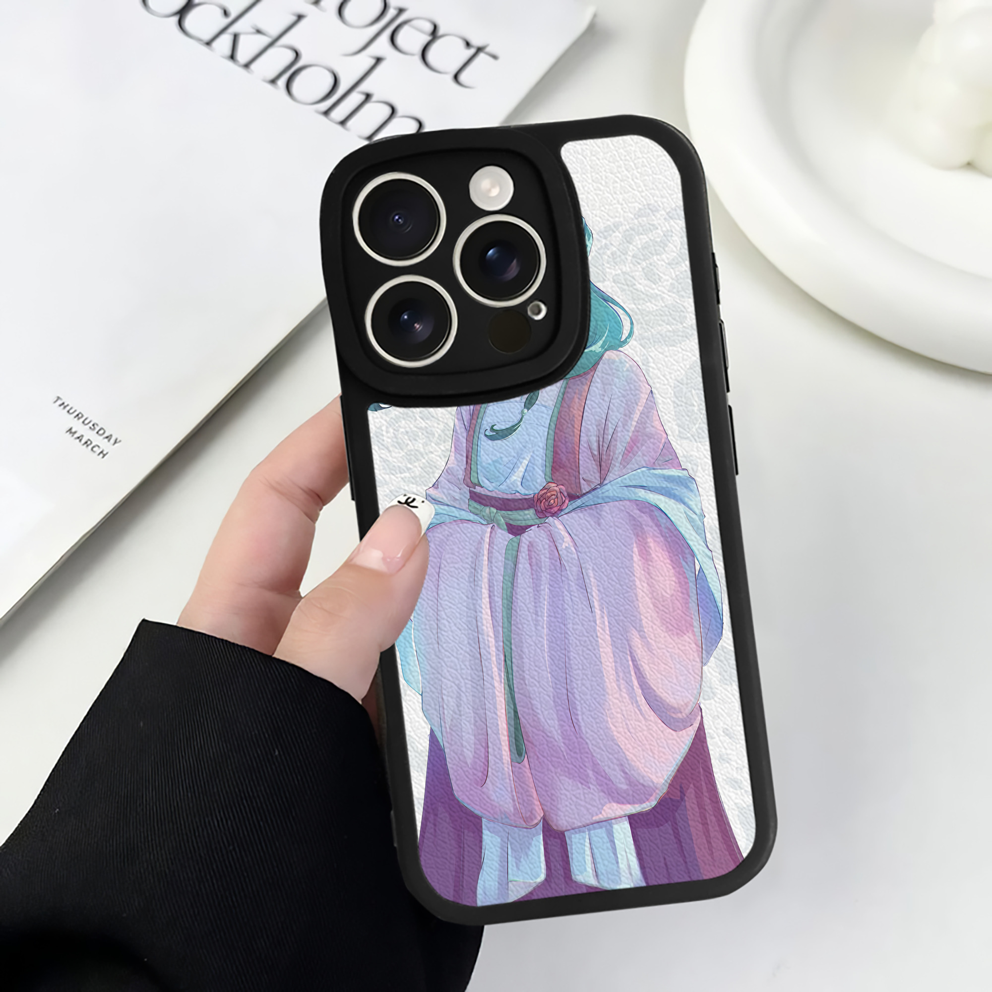（画像用） 薬屋のひとりごと The Apothecary Diaries 【iPhone 16シリーズ対応】シリコンスマホケース（レザー調） 材質：シリコン